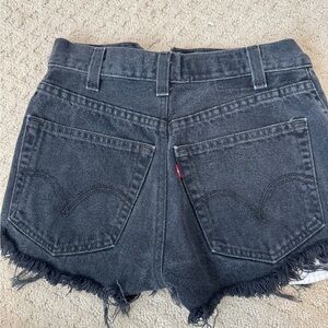 Levi's Women's Black Denim Shorts